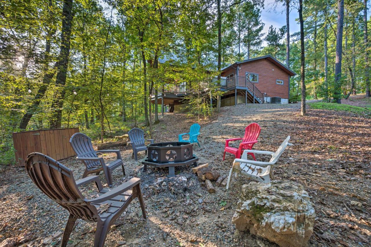 Creekside Broken Bow Cabin With Hot Tub And Fire Pit! Stephens Gap Ngoại thất bức ảnh