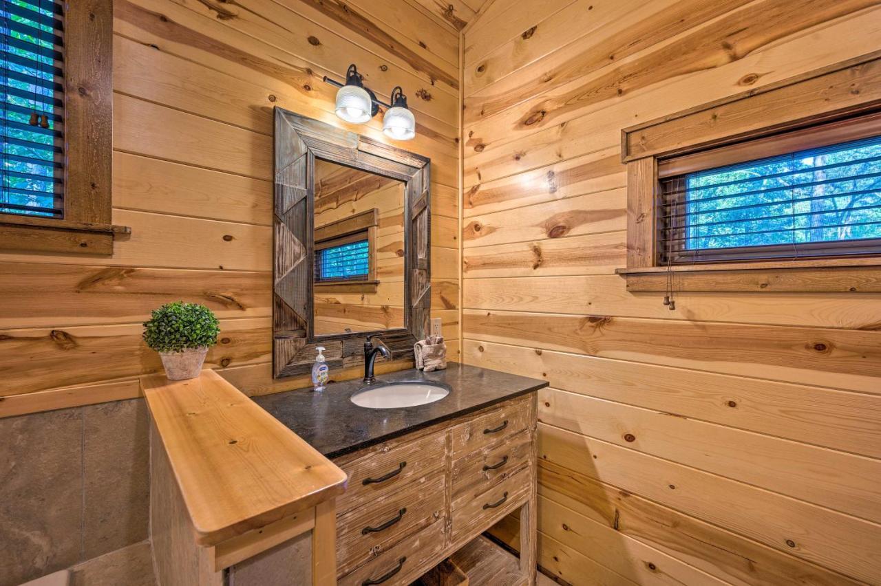 Creekside Broken Bow Cabin With Hot Tub And Fire Pit! Stephens Gap Ngoại thất bức ảnh