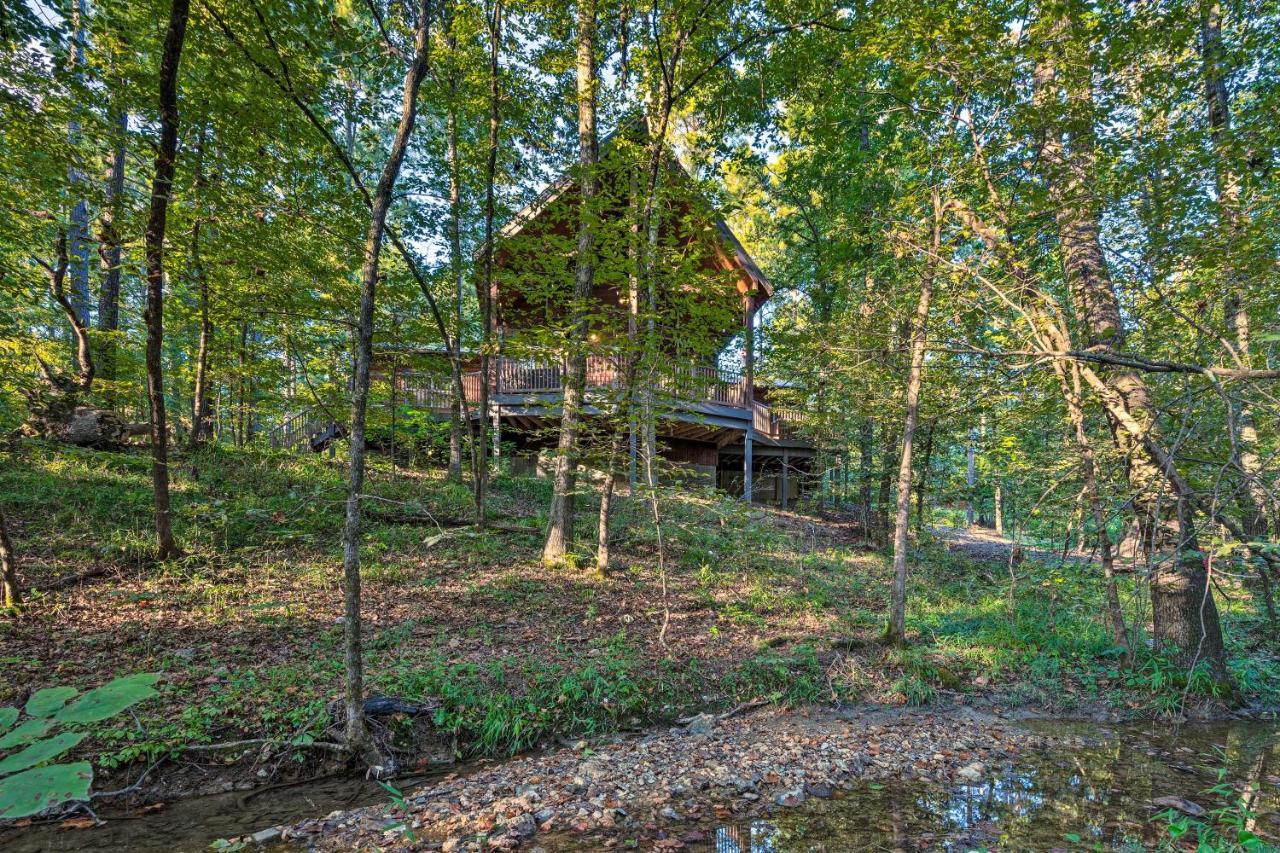 Creekside Broken Bow Cabin With Hot Tub And Fire Pit! Stephens Gap Ngoại thất bức ảnh