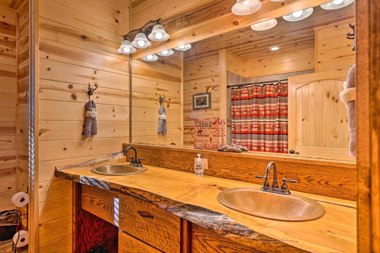 Creekside Broken Bow Cabin With Hot Tub And Fire Pit! Stephens Gap Ngoại thất bức ảnh