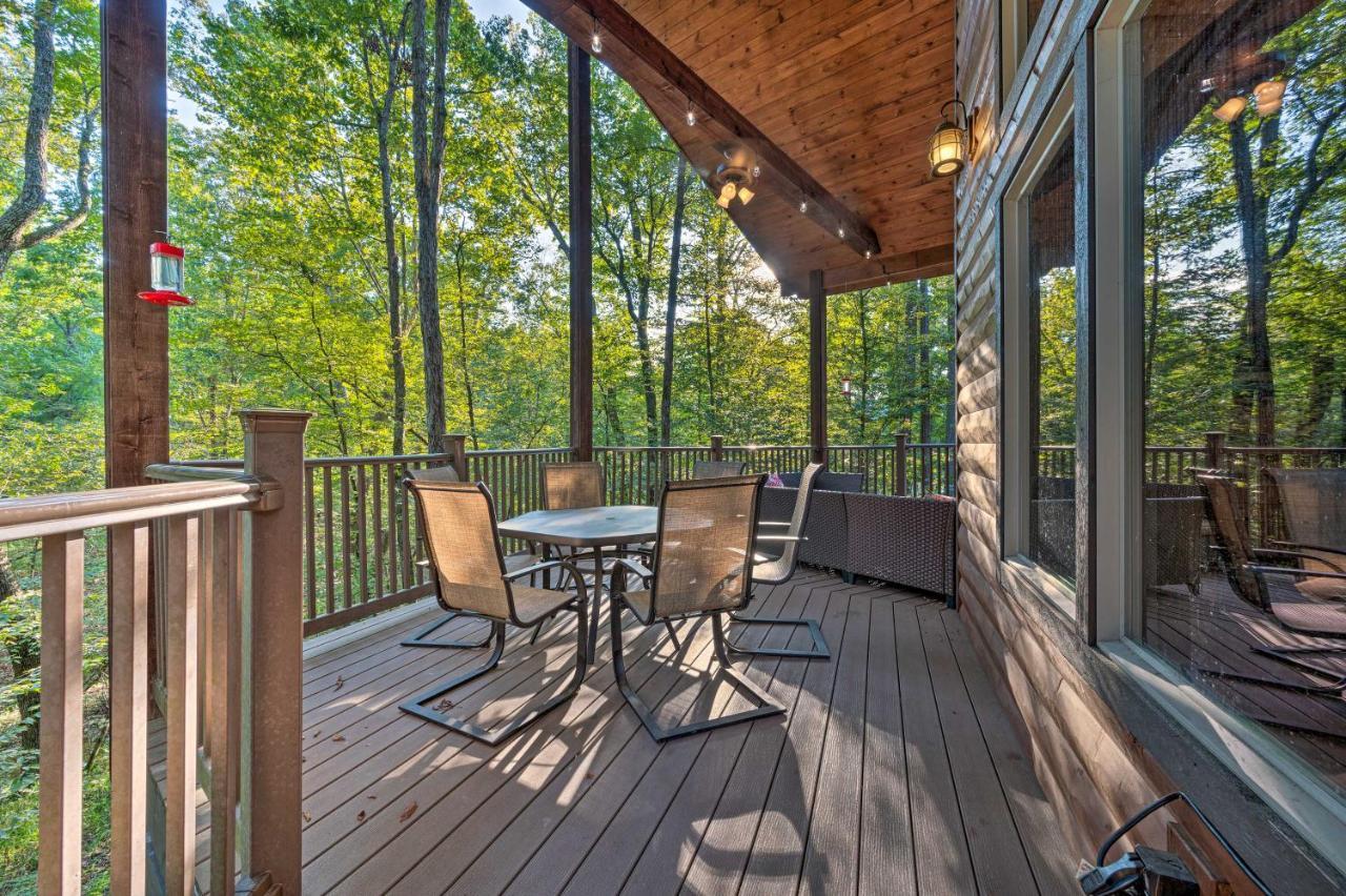 Creekside Broken Bow Cabin With Hot Tub And Fire Pit! Stephens Gap Ngoại thất bức ảnh