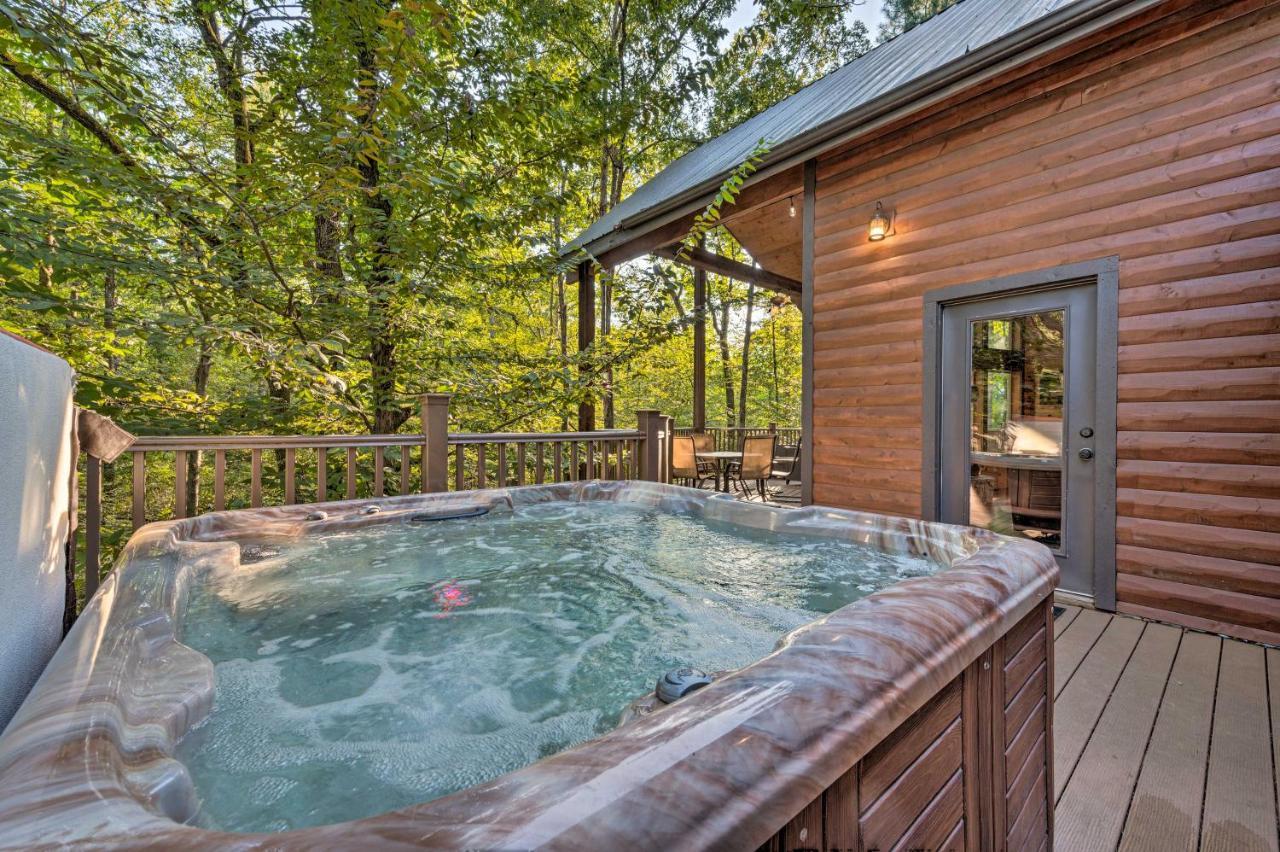 Creekside Broken Bow Cabin With Hot Tub And Fire Pit! Stephens Gap Ngoại thất bức ảnh